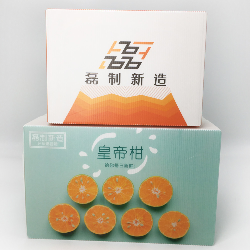 Supermarket Promotion Corrugated Plastic Carton For Shelves Space Saving RoHS