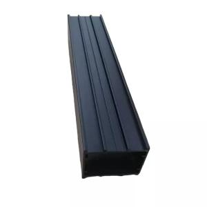 Quality Black Aluminum Extruded Channel Structural Curtain Track Building Materials wholesale