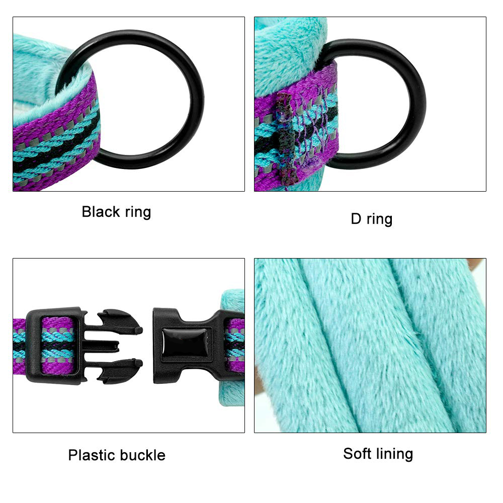 Light Weight Nylon Dog Harness Well Constructed Comfortable Wearing Safety Walking