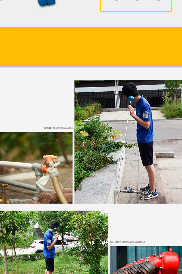 Listening Stick Water Pipeline Leak Detector LSP 1m For All Kinds Of Pipe