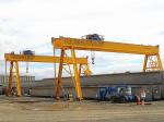 Outdoor A5 Double Beam Trolley Rail Gantry Crane 380V 50Hz 3Ph