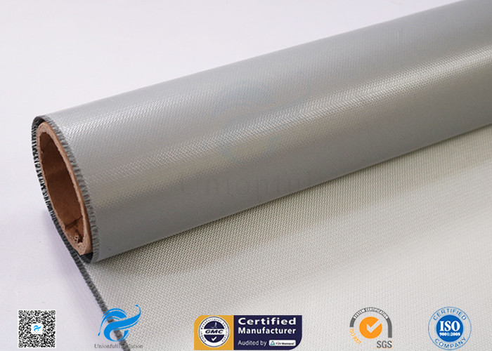 Industrial Fireproof Fiberglass Fabric , 510g Single Side Rubber Coated Fiberglass Fabric