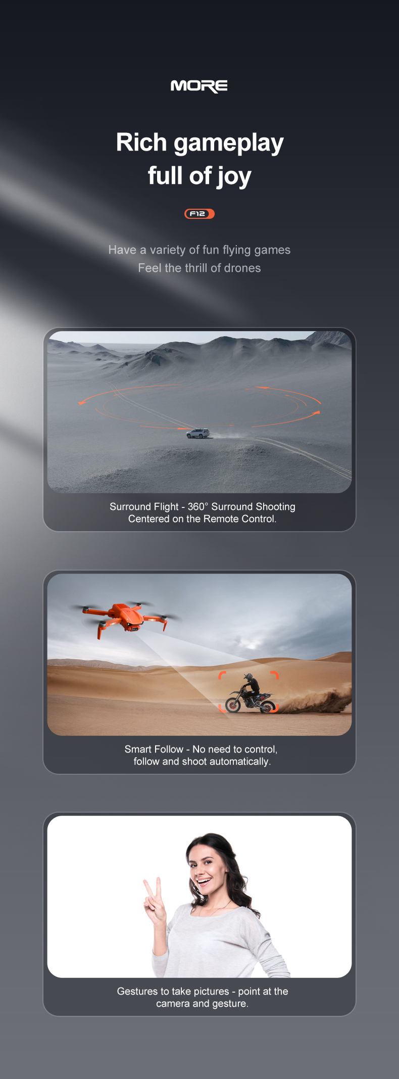 Wide Angle ESC Camera WiFi Battery Powered Drones 4K GPS Drone