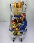 Regular European Shopping Trolley 125L Steel Supermarket Shopping Cart 110Kg