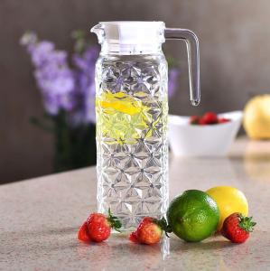 Quality Home / Restaurant / Hotel Glass Pitcher 1100ml/37oz With Crystal Pattern​ wholesale