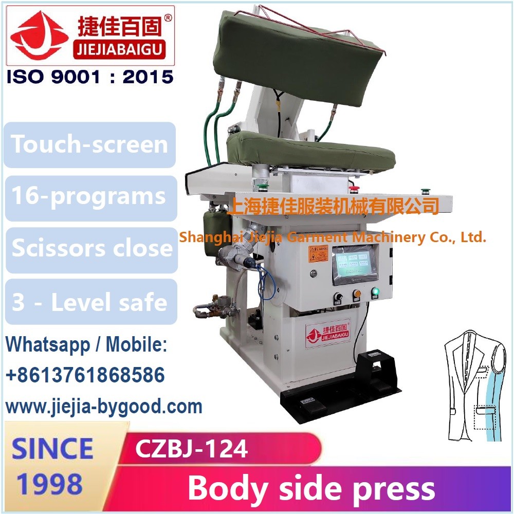 Suit Sleeve Elbow And Front Dress Press Machine Touch Sreen PLC