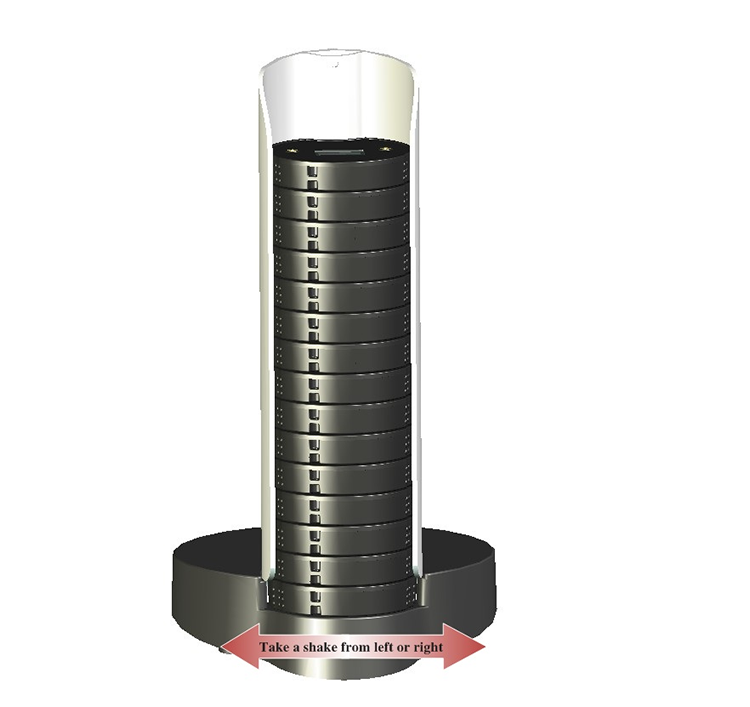 FM full waterproof guest vibrating wireless restaurant coaster pager with KPI to combine with POS system