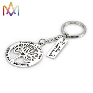 Quality Polished SS304 Tree Of Life Keychain OEM For Mom wholesale
