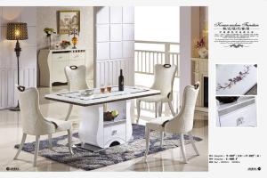 Quality club 6 seater rectangular marble dining table furniture wholesale