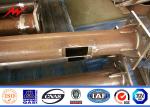 25m powder coating sports center high mast pole lighting with lifting system