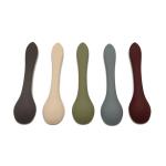 Ergonomicall Soft Tip Training FDA Silicone Feeding Spoon For Baby