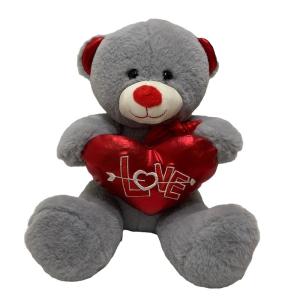 Quality 27 Cm St. Valentine Stuffed Teddy Bear W/ Heart Plush Toy Sweet Gifts wholesale