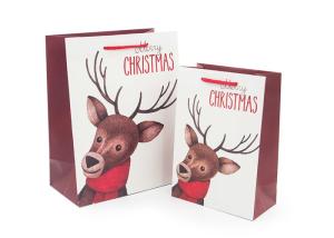 Quality Luxury Funny Christmas Gift Bags Fashionable Appearance Screen Printing wholesale