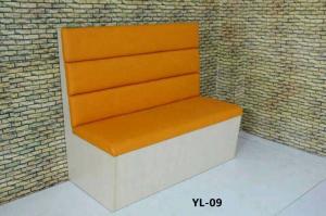 Quality Movable leather restaurant booth sofa (YL-09) wholesale