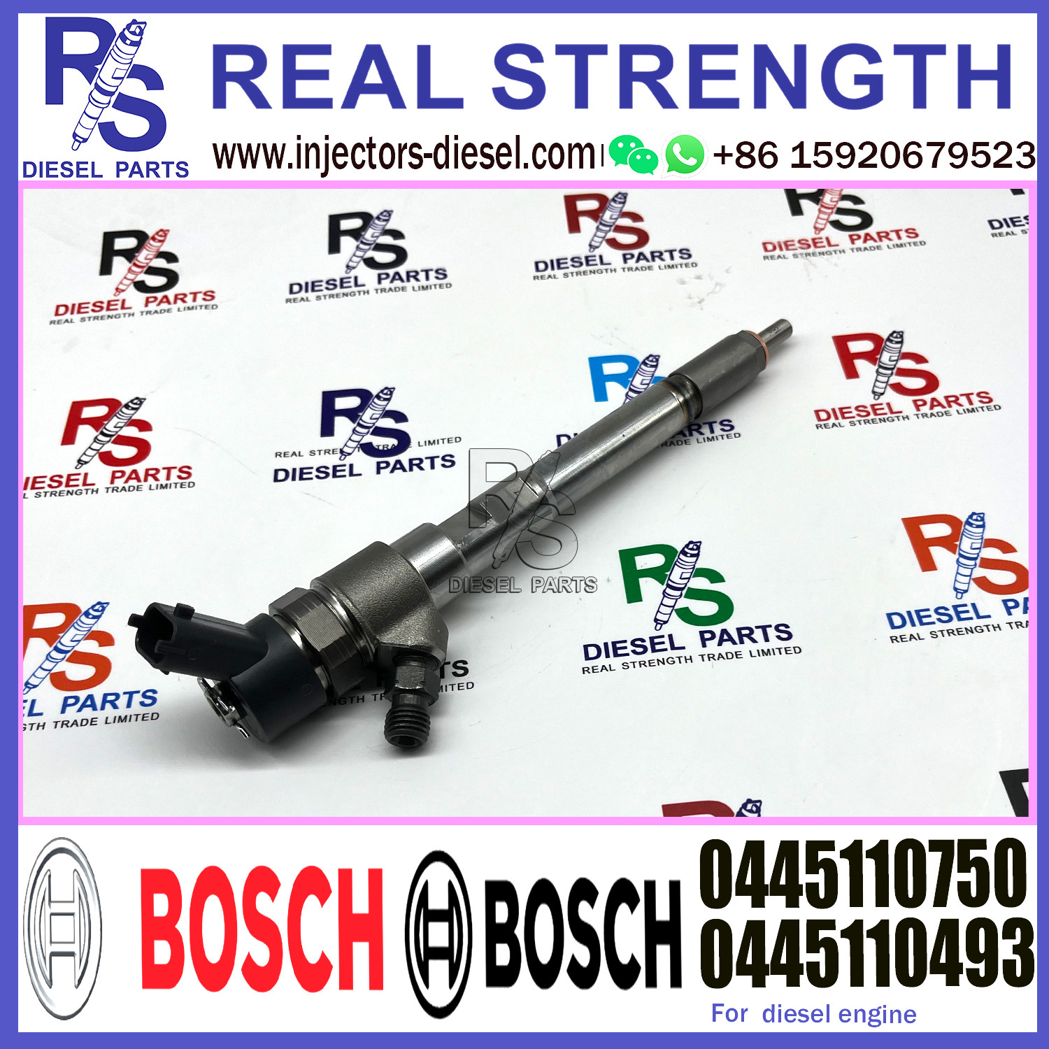 Common Rail Injector 0445110750 CRDI Diesel Engine Injection 0445110750 0445110493 for MWM JAC