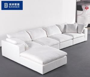 Quality BN Italian Furniture Large Seat Deep Fabric Sofa Sailboat Living Room Corner Sofa wholesale