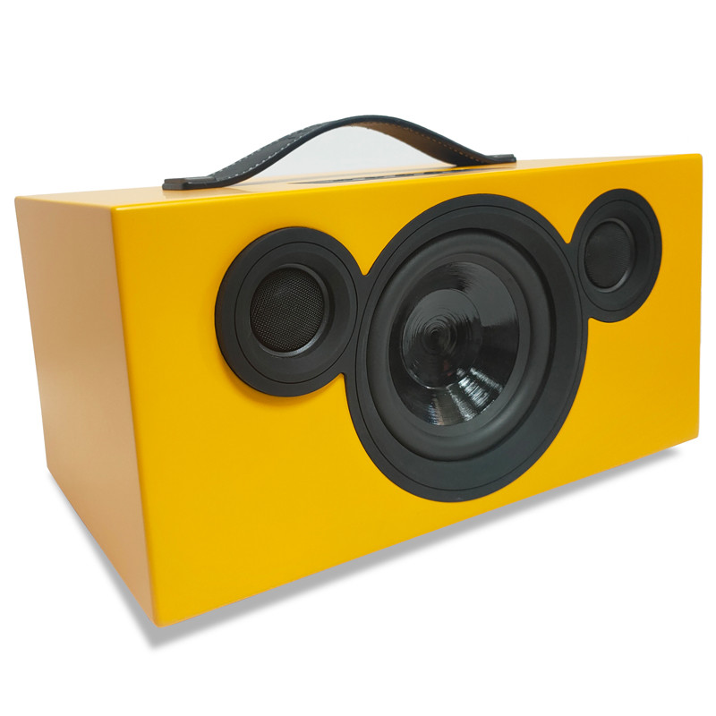 Compact Portable Solid Wooden Bluetooth Speaker For Home With Rechargable Battery