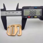 Luggage Plastic Tri Glide Buckle 38.8mm*33.2mm Gold Slide Buckle