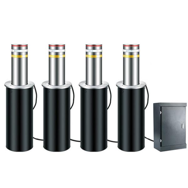 Steel 304 Automatic Rising Bollards Water Proof Anti - Vehicle Collision Road