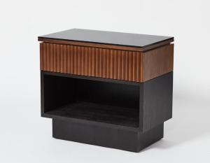 Quality The Ritz Carlton 5-star hotel guestroom walnut and oak frame nightstand wholesale