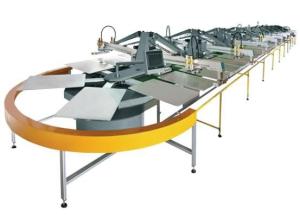 Quality 10 Color 36 Station Oval Evolution Automatic Screen Printing Press with Dryer wholesale