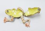 Frog shape bejeweled box for wedding metal trinket box treasure box metal