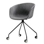 Simple Classic Plastic Rolling Desk Chair Multi Colors Available