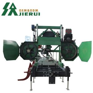 Quality Woodworking Diesel Portable Horizontal Band Saw Machinery for Wood Cutting House Build wholesale