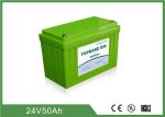 CE Certificated Lithium Iron Phosphate Battery 24V 50AH Long Lifespan