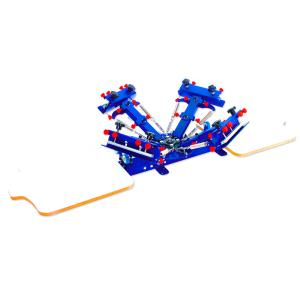 Quality cheap t-shirt 4 color 2 pallets manual screen printing press for sale wholesale