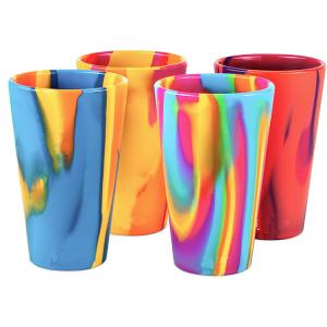 Quality Silipint Stemless Wine Glasses 480ml Colorful Original Silicone Pint Cup wholesale
