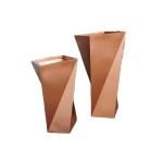 Luxury metal decorative X shape flower pots & planters