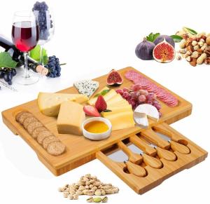 Quality Large Premium Bamboo Cheeseboard For Charcuterie Wine Meat wholesale