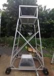 2.7m Working Bench Wheeled Aluminum Scaffolding Tower Truss Frame Ladder For