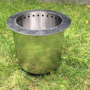 Quality 11 Inch Smokeless Wood Fire Pit 33cm , Stainless Steel Smokeless Logs Fire Pit wholesale