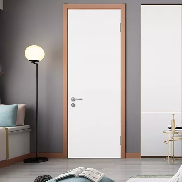Simple Apartment Shaker Interior Hard Wood Door Wooden Panel Design