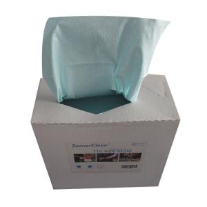 Quality Woodpulp Polyester Degreasing Industrial Cleaning Wipes wholesale