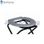Stable Steel Medical Rehabilitation Equipment Folding Elderly Commode Toilet