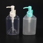 200ml Empty Airless Pump Bottle Triangle Transparent For Hair Oil