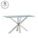 Steady 0.52CBM Italian Style Console Table Glass Top 12mm For Home