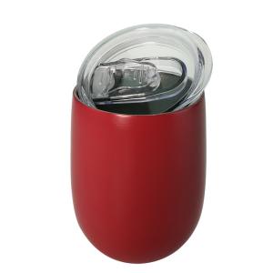 Quality 360ml 480ml Stainless Steel Mug With Lid , Coffee Insulated Mug Red Printing wholesale