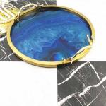 Wear Resistant Round 38cm Diameter Metal Jewelry Tray