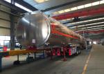 Stainless Steel Semi Trailer Water Tank Truck Hydraulic Flatbed Trailer