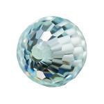 Gemstone Material Synthetic Lab Created Round Blue Moissanite Beads For Jewelry