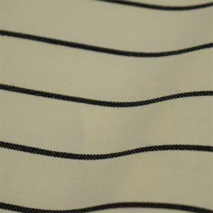 Quality Summer Suiting Vertical Stripe Fabric Wool Cashmere 275gsm Serge Twill Fabric wholesale