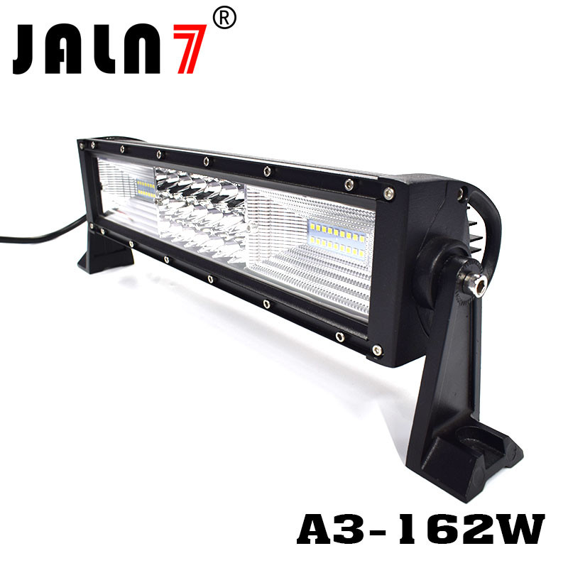 LED Light Bar JALN7 162W 3Rows Combo Beam LED Driving Lamp Super Bright Off Road Lights LED Work Light Boat Jeep