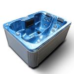 3 Person Acrylic Massage Bathtub 1800L Outdoor Whirlpool Hot Tub