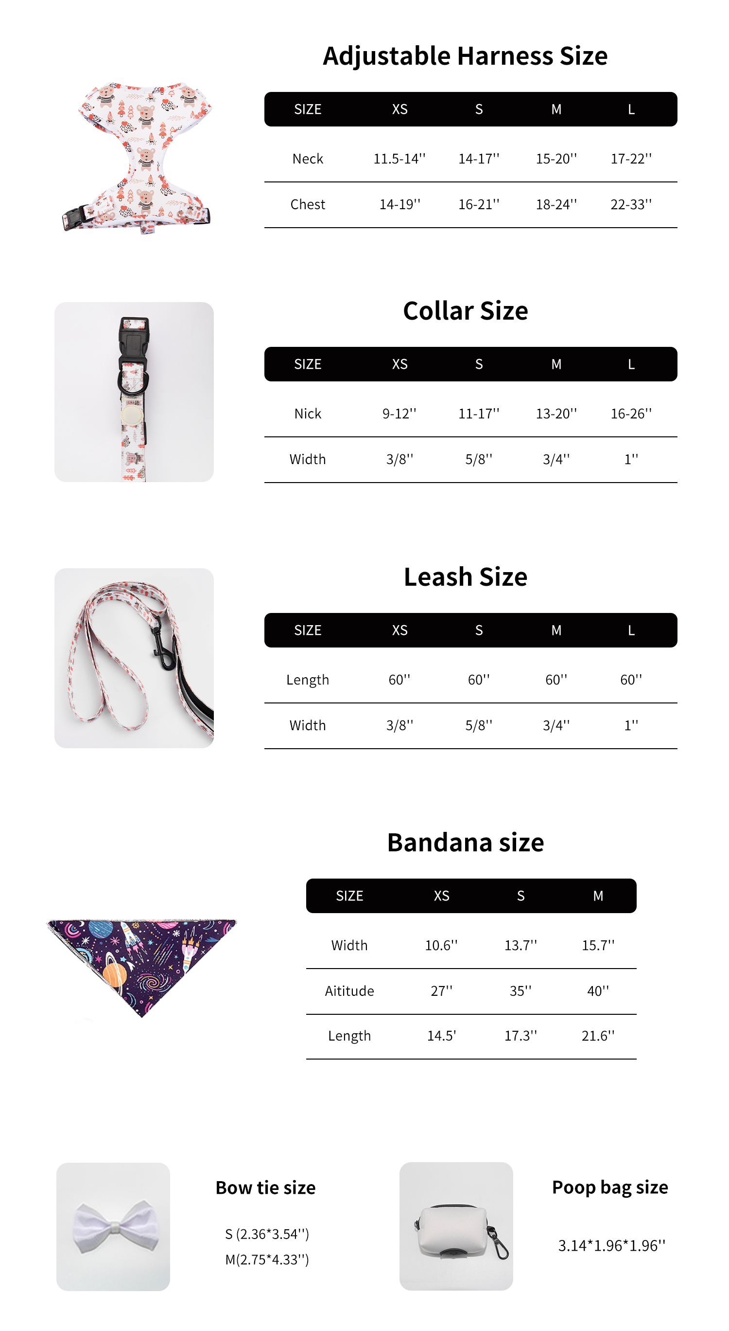 Custom Personalized Green Avocado Pattern Adjustable Outdoor Pet Dog Harness with Polyester Material and Customized Logo