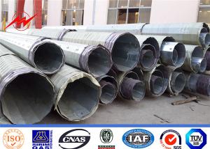 Quality 8m Single Arm Hot Dip Galvanized Steel Pole For Outdoor Lighting wholesale