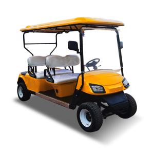 Quality Yellow Color Customized 50km LSV 4 Seater Golf Cart Trolley 30mph-40mph wholesale